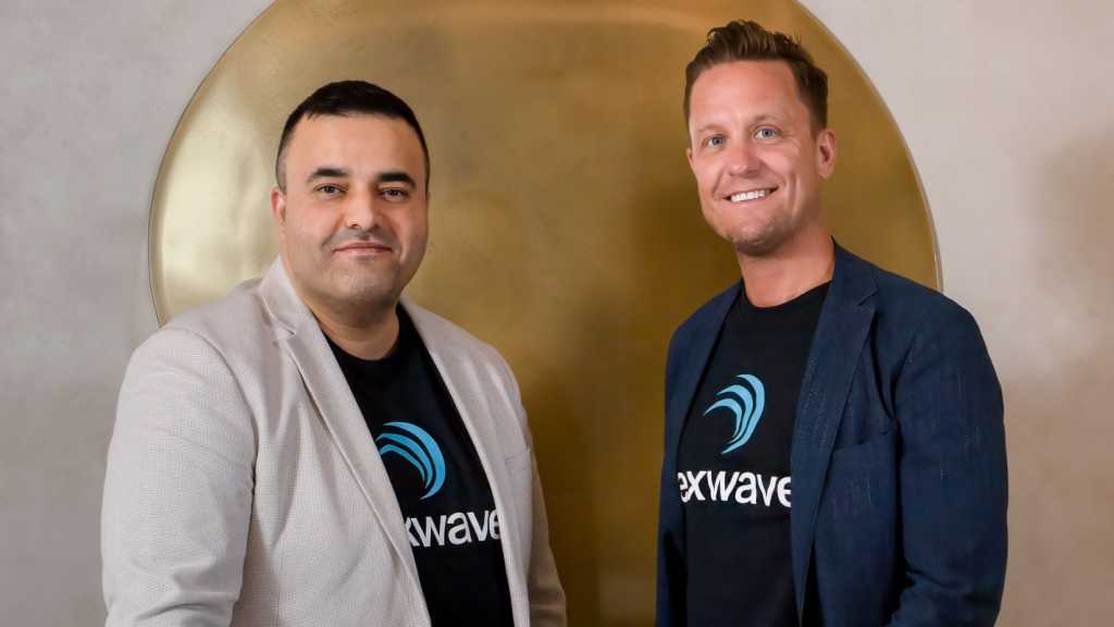 A photograph of nexwave's, from lef tot right, Matt Salmanzadeh and Carl Lowenborg.